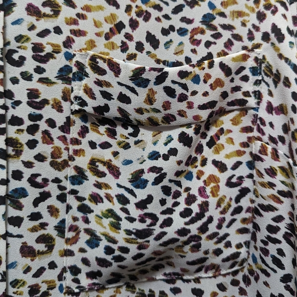 apt 9 leopard print multicolored blouse - Picture 3 of 5